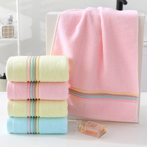Thickened Cotton Towel Set With Strong Water Absorption Universal Towel for Adults and Children Solid Color Skin Friendly Towel - Product Image 6