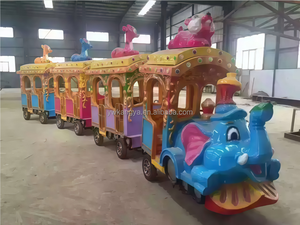 <span class=keywords><strong>Tren</strong></span> Eléctrico Sin Rieles KANGYA ET01, Atracción Turística Eléctrica para Exteriores, Sin Rieles, para Parques Infantiles, Capacidad >500kg, Gran Venta - Product Image 3