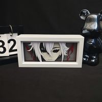 Lampe de sculpture 3D en papier, boîte à ombre découpée en papier, veilleuse anime, boîte lumineuse manga, décoration de bureau pour la maison, alimentée par USB