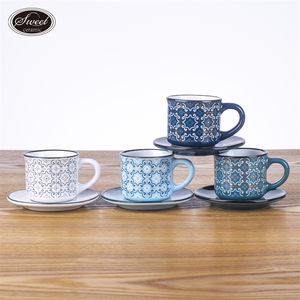 Hight Quality Ceramic Latte Coffee <strong>Espress</strong> Tea <strong>Cup</strong> Set &amp; Saucer Mini Gift Italian Small Espresso Coffee <strong>Cup</strong> and Saucer Set - Product Image 5