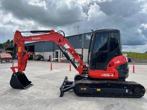 Miniexcavadora Japonesa Kubota, Excavadora de Cadenas Kubota U55-4 con Certificación EPA y CE para Granja - Product Image 3