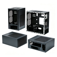 Casing Mini-ITX Vertikal Logam Kustom, Pemotongan Laser CNC, Pencetakan, Pembengkokan, Layanan Desain dan Manufaktur Lengkap untuk Industri