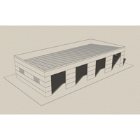 3 structures métalliques préfabriquées PEB pour garage et abri