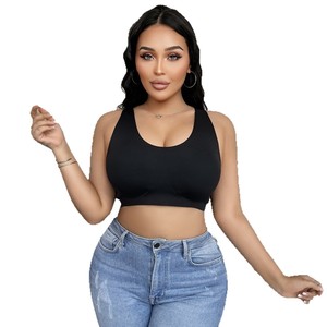 Soutien-gorge camisole <span class=keywords><strong>YEMU</strong></span> Xiyin pour femme, fin, à bonnets fixes, grande taille, sans armatures, uni, pour usage quotidien, minimise la poitrine généreuse, en stock - Product Image 5