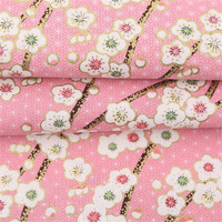 Suntaihengyi — tissu en coton à imprimés, motif fleur de prunier, pour femme, nappe de Table, couette de literie