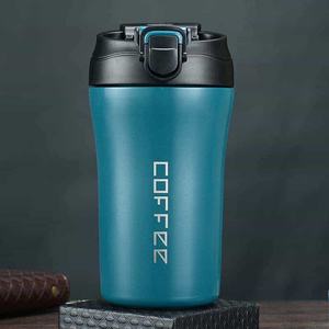 Simple 304 Stainless Steel Coffee <b>Mug</b> Portable Car Thermos Business Office Gift Dual-Drink <b>Mug</b> - Product Image 6