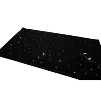 Tapis lumineux à fibres optiques KINZ Soft Dancing avec contrôle audio, moteur lumineux LED RGBW