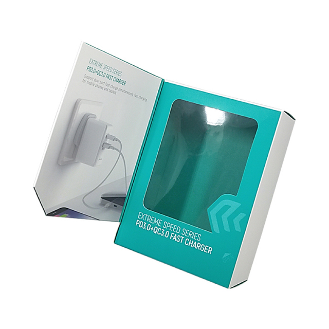 Wholesale Custom Logo Paperboard Packing Box Phone Power Mobile Charger Magnet Box Packaging