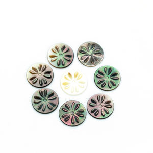 <span class=keywords><strong>Perle</strong></span> naturelle en forme de tournesol, couleur noire, perles en pierre précieuse, en vrac, personnalisées - Product Image 2