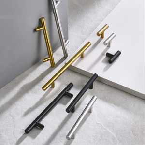 Holle en massieve T-vormige roestvrijstalen handgrepen voor kast-, kast-, lade- en kledingkastdeuren - Product Image 4