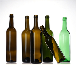 Fabricants de <span class=keywords><strong>luxe</strong></span> <span class=keywords><strong>Champagne</strong></span> 375ml 500ml 750ml Bouteille de vin rouge Bouteilles en verre vides vert foncé avec couvercles - Product Image 2