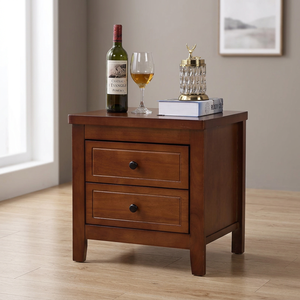 Modern Multi-Purpose Nightstand with Storage <b>Compact</b> <b>Bedside</b> <b>Table</b> for Apartment Bedroom Furniture - Product Image 5