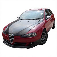Pour Alfa Romeo 147 937 jupes latérales de lèvre avant en Fiber de carbone de haute qualité Kit de carrosserie de becquet arrière et lèvre inférieure de pare-chocs
