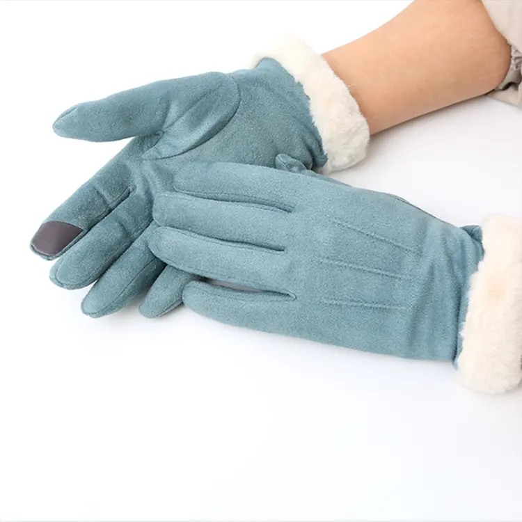 Lage Prijs Van Pluche Verwarming Vrouwen Waterdichte Touch Screen Warme Winter Handschoenen