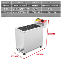 Fromage coréen Hot Dogs Sticks Machine à frire Mozzarella Hot Dog Maker Machine Corn Dog Friteuse