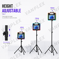 Cabina de Fotos Personalizada OEM con Pantalla Táctil de 15.6 Pulgadas, Compatible con DSLR, Trípode, Kiosco para Empresas de Alquiler y Estudios
