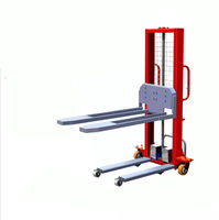 Meilleure vente 1000kg auto-chargement marche main pousser chariot élévateur électrique portable Walkie empileur