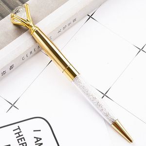 Promo Big Top Diamond Ball <b>Pen</b> with Engraved Logo <b>Multi</b> <b>Color</b> Diamond Crystal for Wedding Gift - Product Image 3