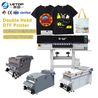 Impresora Plotter DTF de 60CM de Fábrica LETOP, Nueva Máquina de Impresión por Inyección de Tinta, Impresora para Fabricación de Camisetas