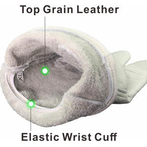 Guantes de montaje ideales de alta calidad de cuero para una resistencia superior Guantes de montaje de cuero protectores de mano excelentes - Product Image 4