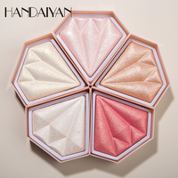 Poudre compacte transfrontalière pour le contouring et le fixateur de maquillage Handaiyan, illuminateur de teint 3D, pailleté effet diamant
