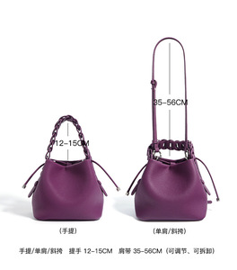 Custom Logo Full Grain Cowhide Leather Small <strong>Bucket</strong> <strong>Bags</strong> for Women Elegant Versatile Fashion Purses and <strong>Handbags</strong> <strong>Bucket</strong> - Product Image 3