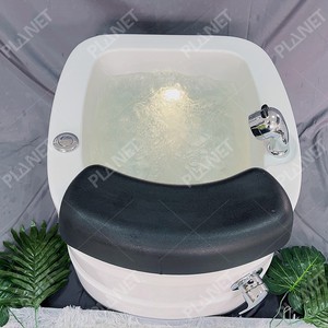 Bac à pédicure portable pour spa des pieds, sans plomberie, pour pédicure, baignoire à pieds en acrylique avec pompe à eau, lampe à ondes - Product Image 3