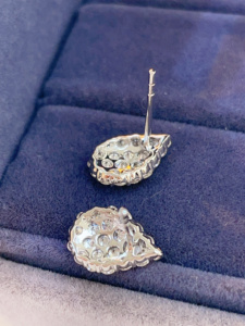 Xinfly Oferta Especial de Moda, Juego de Aretes y Collar de Oro Real de 18K con Diamantes Naturales, Joyería Fina Au750 para Mujer - Product Image 3