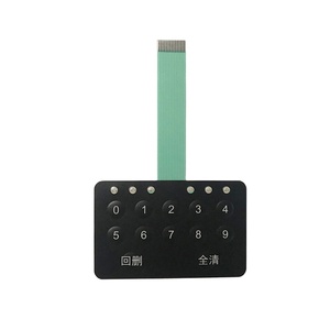 Deson ปุ่มกุญแจโดมโลหะที่กําหนดเองปุ่มคีย์บอร์ด Fpc ซ้อนทับแป้นพิมพ์สวิตช์เมมเบรนพร้อมหน้าต่างจอ <span class=keywords><strong>LCD</strong></span> นํา - Product Image 1