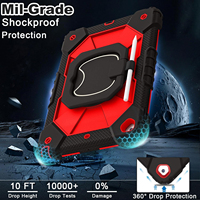 Étui de protection intégrale antichute pour tablette, coque robuste en PC et silicone avec support pour iPad 10.2 9e 8e 7e génération