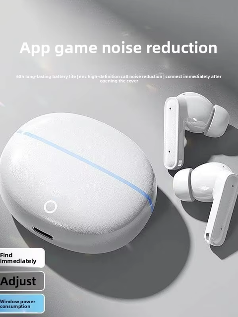 Noise Reduction In-Ear Wireless for 60h Battery Life Open-Lid Connect Gaming Music FD100 ENC Earphones APP Control 2026