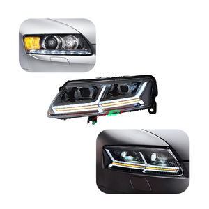 A6 A6L Upgrade Q7 Style High Bright Full <b>LED</b> <b>Headlight</b> Assembly With Daytime Running Lights Plug and Play for C6 2005-2011 2005- - Product Image 3