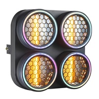 Lumière d'effet de scène rétro à 4 yeux LED Blinder COB DMX512 RGBW 400W en aluminium IP33 95 CRI pour utilisation en hôtel