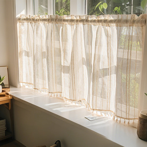 Tenda Giapponese Noren DaiRui, Corta, Trasparente, Divisorio <span class=keywords><strong>per</strong></span> Privacy con Motivo Geometrico a Onde, Separatore <span class=keywords><strong>per</strong></span> Porta della <span class=keywords><strong>Cucina</strong></span> - Product Image 1