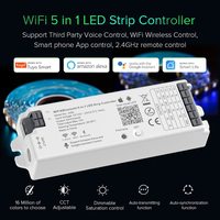 Tuya Wifi Alexa Voice Google Assistance WB5 contrôleur 5CH RGB RGBW CCT variateur 5 en 1 bluetooth LED contrôleur de bande lumineuse