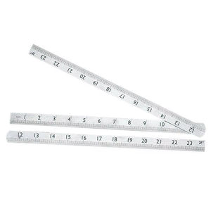 Fabrika Çıkışlı Paslanmaz Çelik Katlanır Cetvel 24 inç/2 Katlı Çok Amaçlı Ölçüm Aleti Okul Ofis Kullanımı İçin Açı Ölçümü ile - Product Image 3