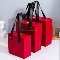 Nouvelles boîtes cadeaux de luxe rigides carrées pour cadres photo 2025 avec poignée, en matériaux recyclés, finition mate, logo personnalisé, impression CMJN sur mesure