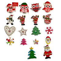 100 Buah Kancing Kayu Natal Ramah Lingkungan yang Dicat untuk Dekorasi Scrapbook Buatan Tangan DIY