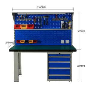 Wholesale storage steel frame workbench antistatic workbench for electronics with drawers