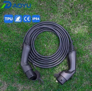 Nuevo Cable de Carga para Vehículos Eléctricos Daoyu DY0013-TPU Tipo 2, 3.5kW/7kW/11kW/22kW, 16A/32A, 1-3 Fases, 3m-10m, Longitud Personalizable - Product Image 2