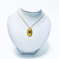 Collier personnalisé, nouvelle mode, pendentif en pierre d'agate naturelle, plaqué or 18 carats, charme en pierre précieuse, collier ras du cou pour femmes