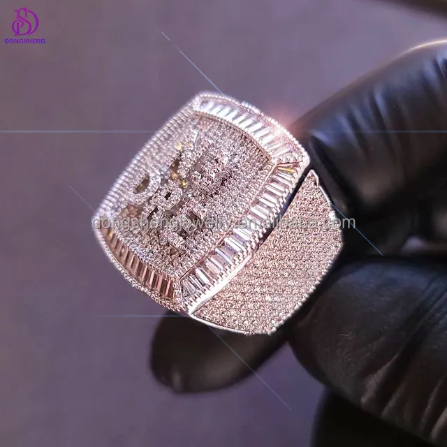 Pass Diamond Tester Herren ringe 925 Sterling Silber Hip Hop Schmuck Iced Out Vvs Moissan ite Custom Ringe