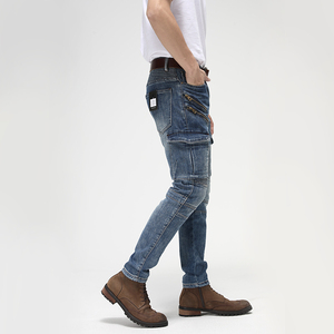 Jeans de Motociclista Ajustados para Hombre, con Múltiples Protecciones, Pantalones para Motociclismo - Product Image 3