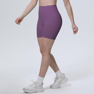 Shorts de sport pour femmes, course à pied, yoga, entraînement, couleur unie, haute qualité, <span class=keywords><strong>prix</strong></span> bas, taille élastique, respirant, séchage rapide, shorts de vélo, personnalisable - Product Image 2