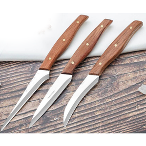 Plateau de <span class=keywords><strong>fruits</strong></span> de cuisine en acier inoxydable DF317 couteau à découper pour les chefs pour graver les légumes aliments botte de chasse - Product Image 4