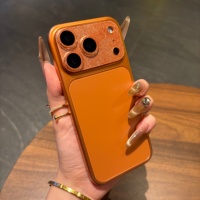 Protection d'objectif intégrale scintillante pour iPhone 18 Pro, 17, 15, 14 Pro Max Plus – Film en verre trempé avec anneau de protection arrière