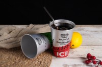 Vaso Reutilizable de Aluminio Plateado para Fiestas, Campamentos y Actividades al Aire Libre, Ecológico, Ligero, Estilo Clásico, con Logotipo que Cambia de Color