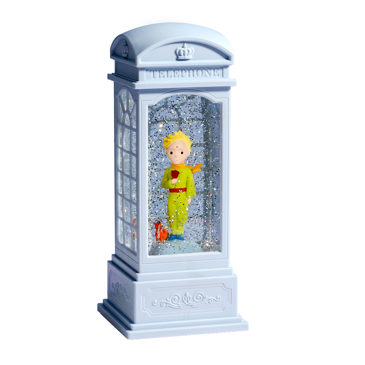 Креативный светильник с изображением планеты принца, Хрустальный фонарь, снежинка, детский ночник, светильник с изображением снега, Хрустальный ветровой светильник, музыкальный фонарь в музыкальной шкатулке