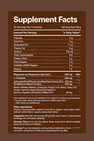 Mélange en poudre de cacao et de magnésium en gros avec L-Théanine, Glycinate de magnésium, Ashwagandha et mélange de champignons pour le bien-être quotidien
