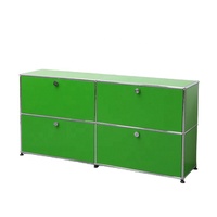Gabinete de almacenamiento de gran capacidad de acero inoxidable modular moderno, gabinete combinado para sala de estar para apartamento en casa